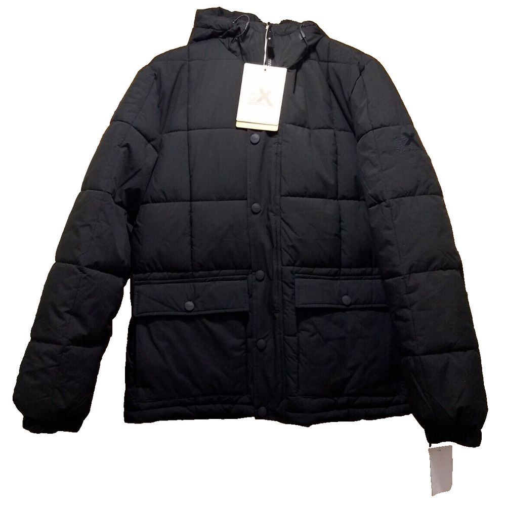 ZeroXposur Hooded‎ Jacket Black ThermoCloud Puffer Bender Quilted Coat Men S NWT
